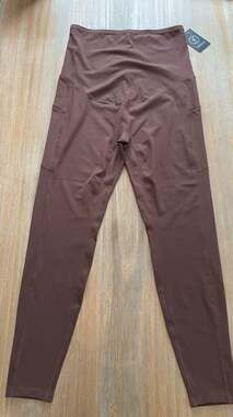 Enerful High-Waist Maternity Yoga Leggings with Pockets
